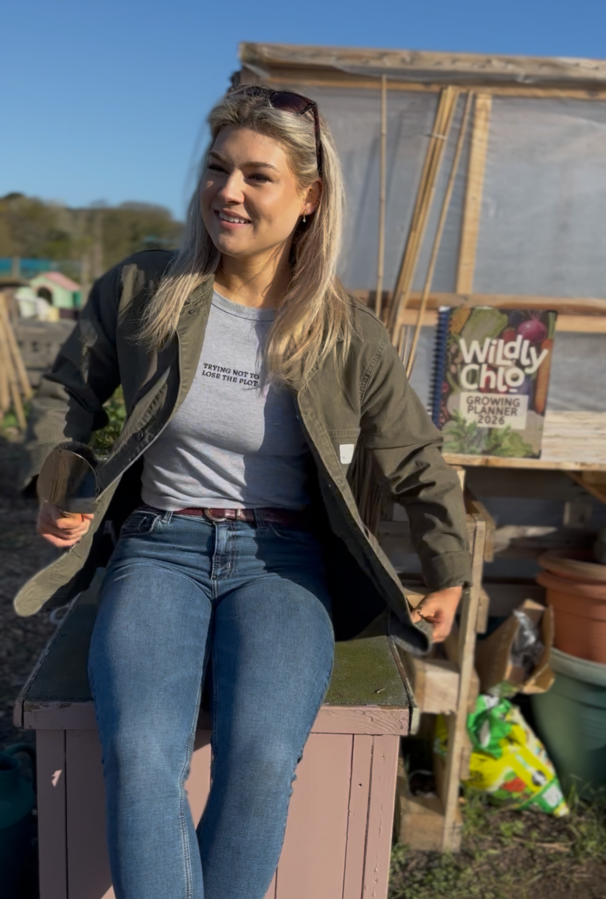 Trying Not To Lose The Plot - Women’s micro rib racer tank