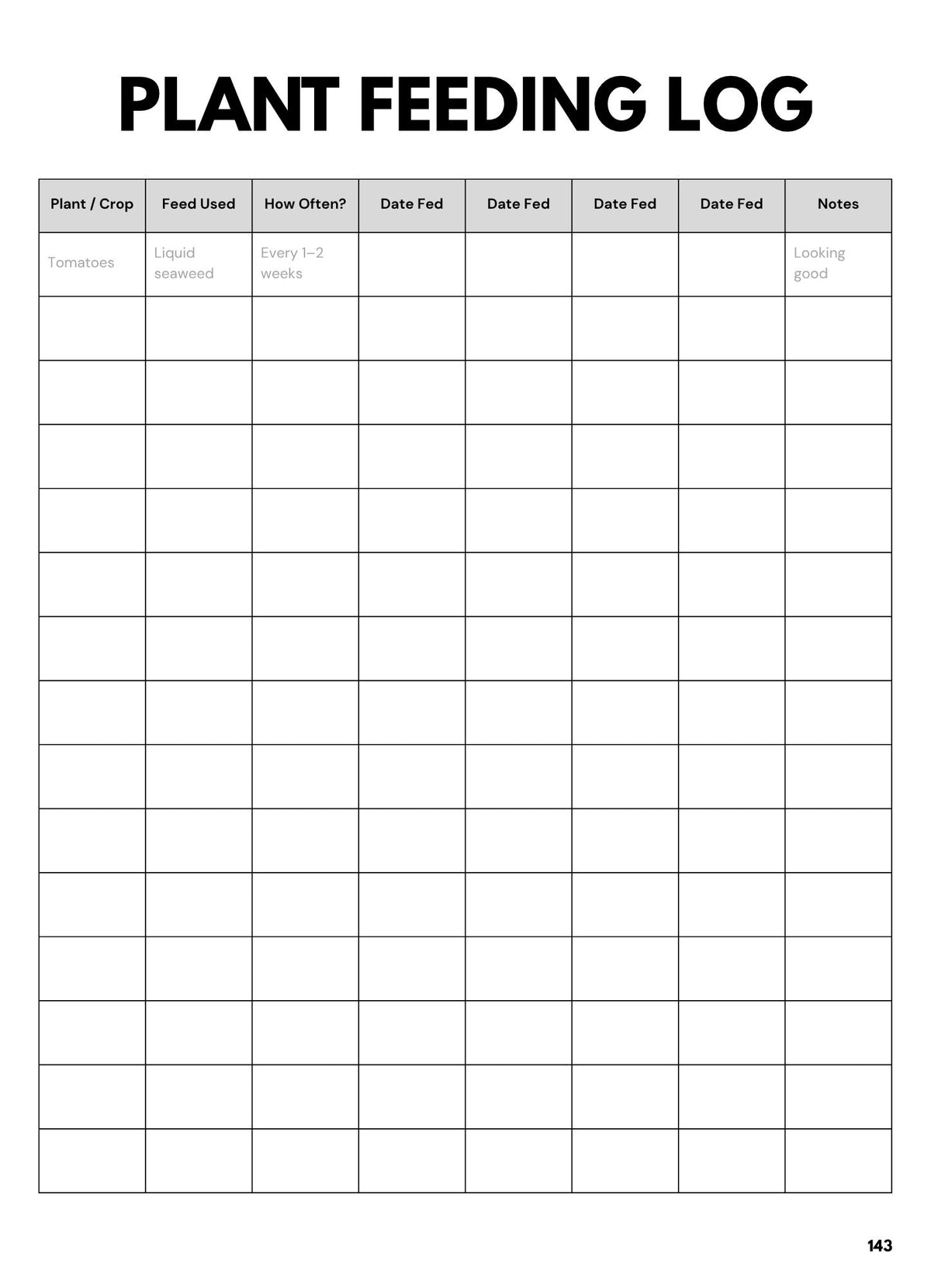 UK Specific Digital Growing Planner 2027 - Plan your garden or allotment for 2027