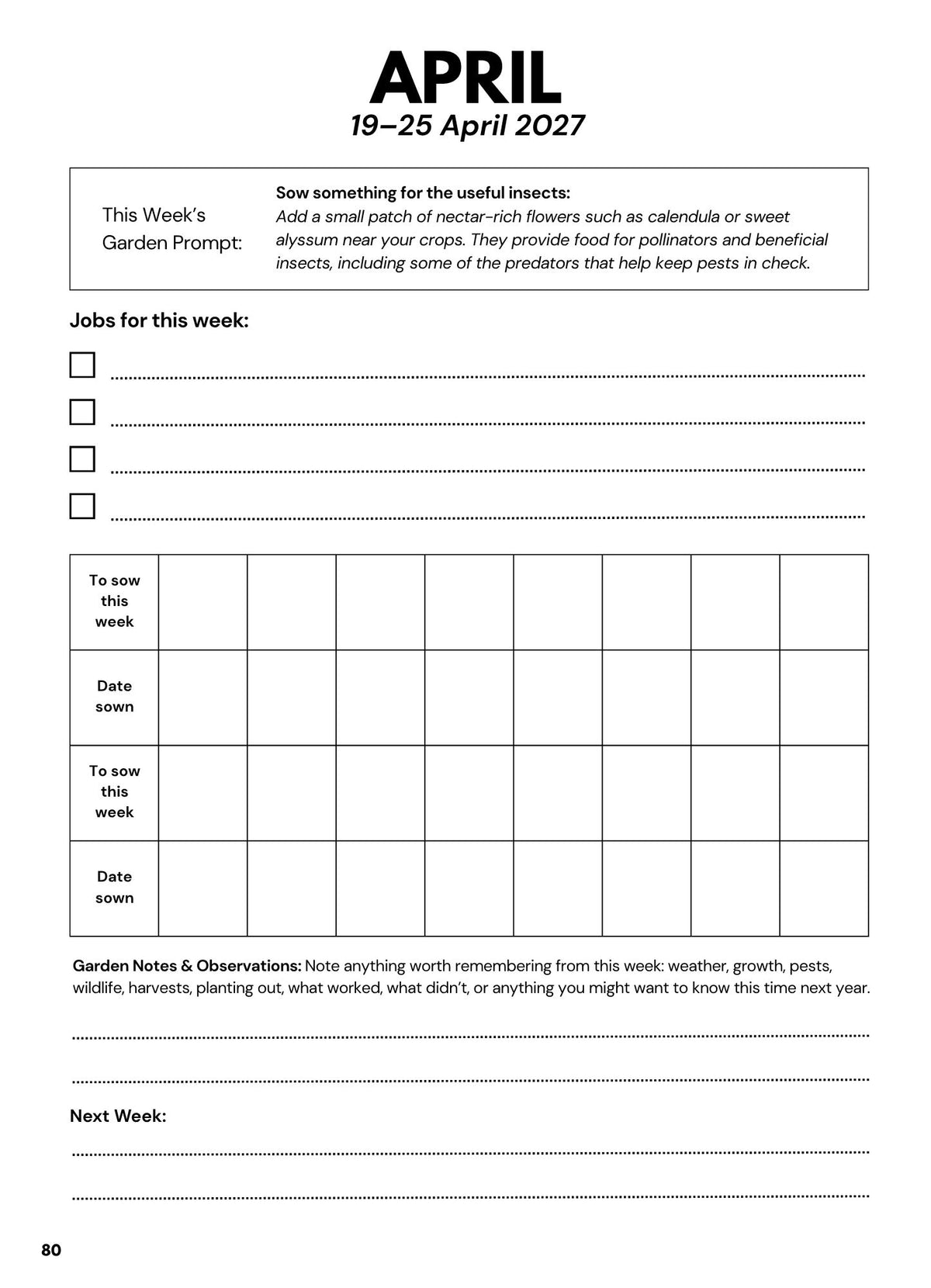 UK Specific Digital Growing Planner 2027 - Plan your garden or allotment for 2027