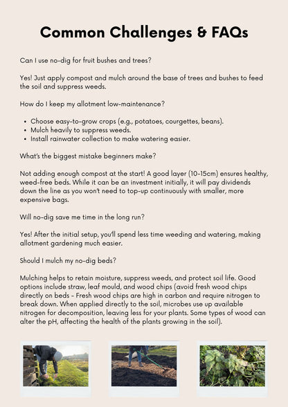 The No-Dig Allotment Blueprint: A Beginners PDF Guide To Transforming An Overgrown Space into a Thriving Vegetable Plot