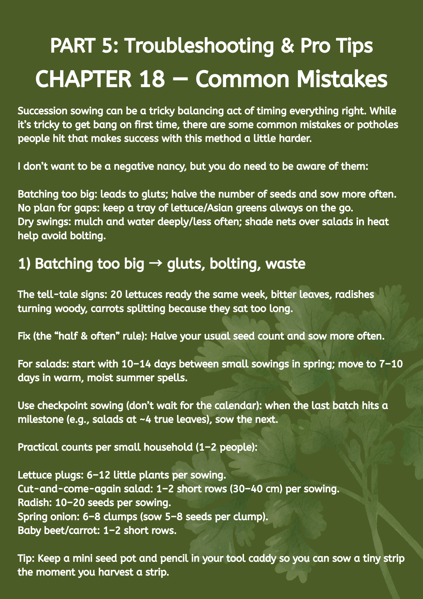 UK Veg Garden & Allotment Succession Planting Playbook - Digital Guide To Planning Multiple Sowings Across The Season PDF